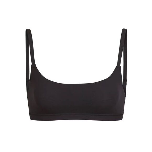 Skims Fits Everybody Scoop Bralette Onyx Size Large - Picture 1 of 8